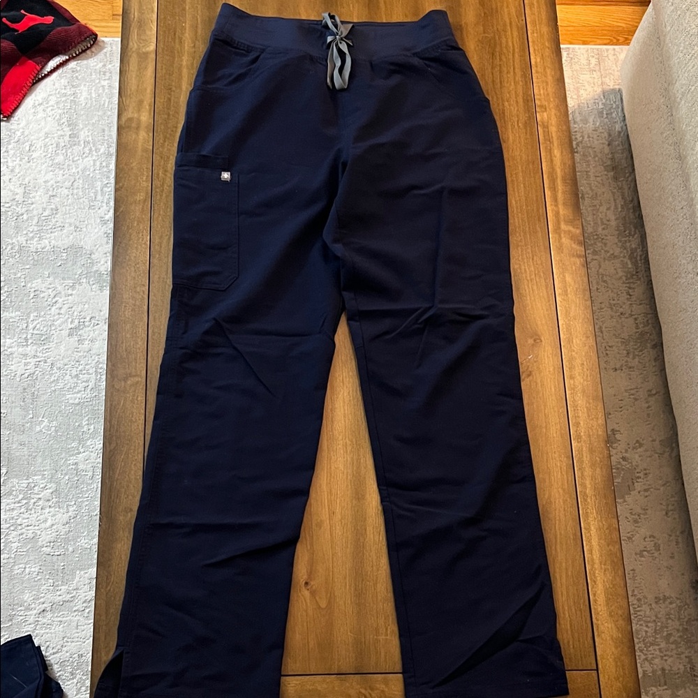 Figs Women's Dark Blue Cargo Scrub Pants